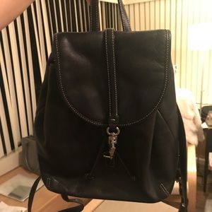 Small Coach Leather Backpack
